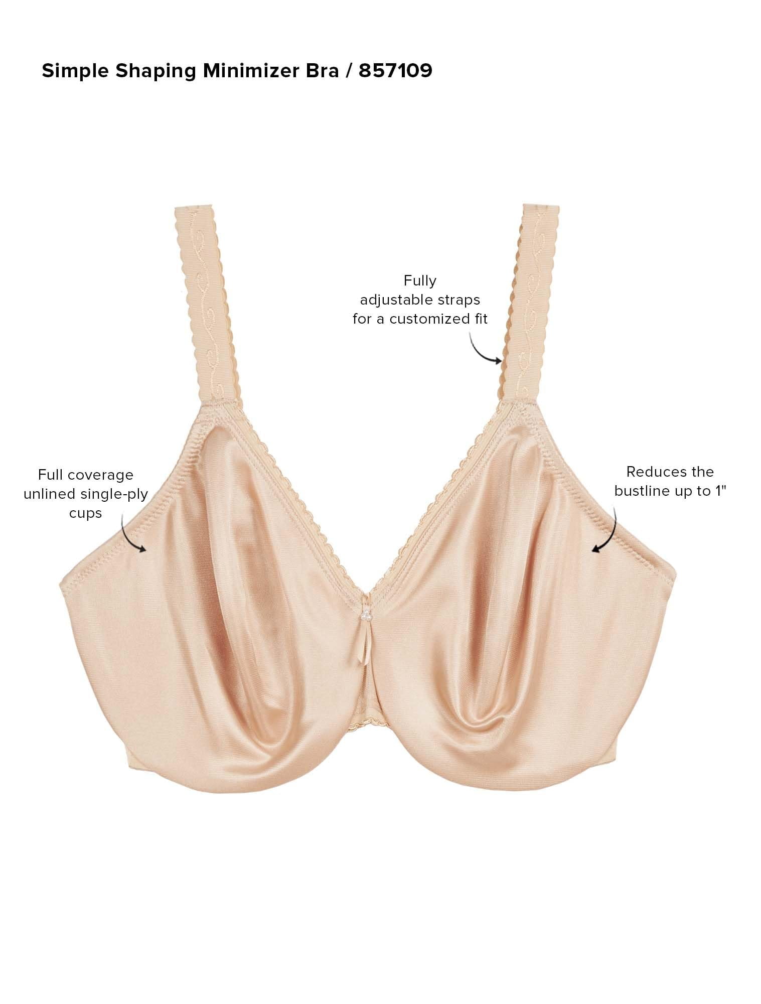 Wacoal Simple Shaping Full Coverage Underwire Minimizer Bra 857109
