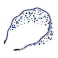thumbnail image 3 of GOOHOCHY 1 UNID tejido de la boda Tiara Decoración de pelo Decoración Tiara Diamantes Banda de pelo Malla Headwear, 3 of 7