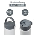 thumbnail image 2 of MIRA 18oz Insulated Tea Infuser Bottle, Stainless Steel Travel Thermos Mug, White, 2 of 9