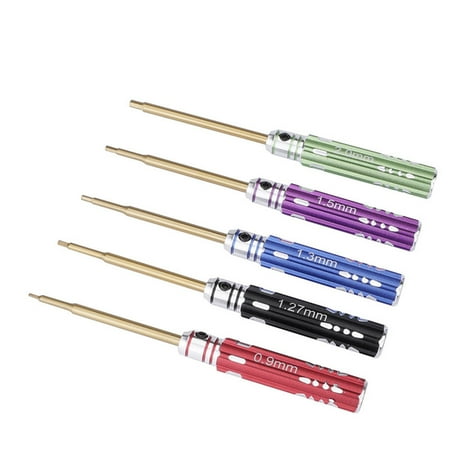 

0.9/1.27/1.3/1.5/2mm Assorted RC Car/Boat Model Hex Screwdriver Set Repair Tool for SCX24 RC Car