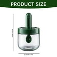 thumbnail image 3 of Sugar Container With Spoon And Lid Glass Jars Containers With Retractable Spoon Large Capacity Leak Proof Bottle For Cooking Portable Home Kitchen Container For Coffee Tea, 3 of 9