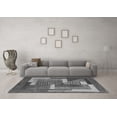 thumbnail image 3 of Ahgly Company Indoor Square Abstract Gray Modern Area Rugs, 6' Square, 3 of 4