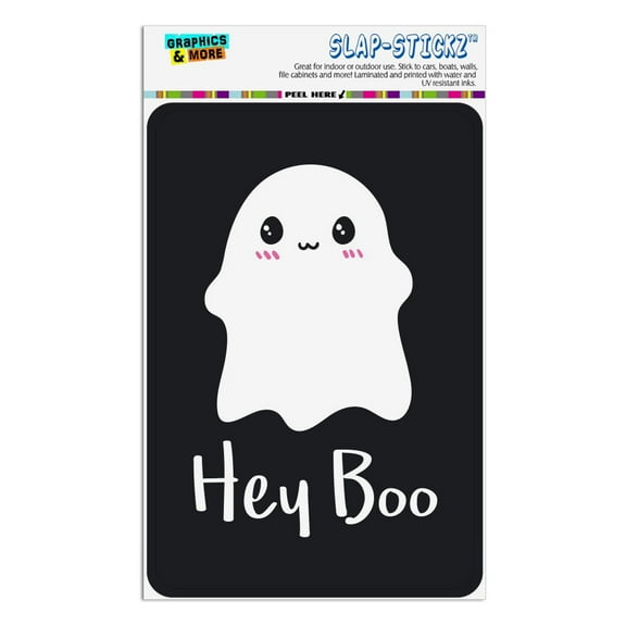 Hey Boo Cute Kawaii Ghost Home Business Office Sign