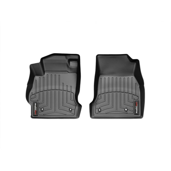 WeatherTech Custom Fit FloorLiners compatible with 2007-2014 Mazda MAZDA2 - 1st Row (Driver & Passenger), Black