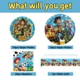 thumbnail image 2 of 41Pcs Toy Story Birthday Party Supplies Set - 10Pcs 7" Paper Plates, 10Pcs 9" Paper Plates, 20Pcs Napkins, 1Pcs Tablecloth for Birthday Party Decorations, 2 of 5