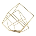 thumbnail image 1 of 2x Escultura geométrica abstracta Figura minimalista Estantería de exhibición Oro, 1 of 9