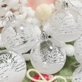 thumbnail image 2 of 6 bolas de nieve blancas transparentes para Navidad, colgantes para árbol de Navidad, adornos transparentes para colgar, decoración del hogar, Año Nuevo, 2 of 5