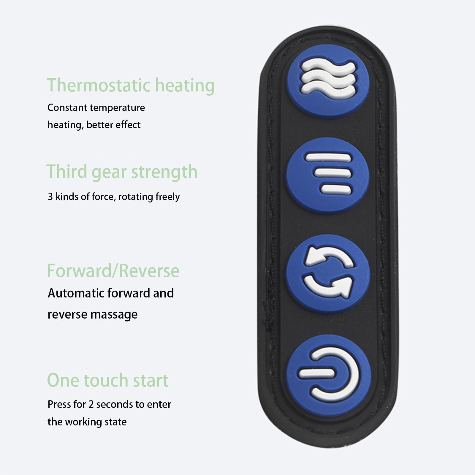 Vacemry Under $5 U-Shaped Neck Massage Pillow, Memory Foam Travel Pillow with Vibration, Cervical Pain Relief for Shoulder Muscle, Ergonomic Support for Office Home