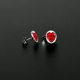 thumbnail image 3 of Body Candy 20G Stainless Steel Holiday Kiss Me Candy Heart Pierced Stud Earrings Set for Women Men, 3 of 8