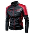 thumbnail image 2 of Chaqueta de motocicleta para hombre Nikou color rojo XL, 2 of 15