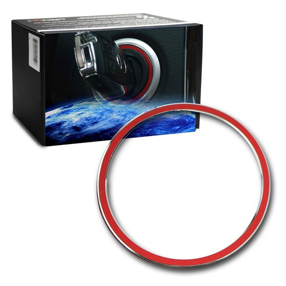 Sports Red Aluminum Key Hole/Keyless Engine Push Start Button Surrounding Decoration Trim For Mercedes C E S R ML GL CLA CLS GLA GLC GLE Class