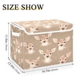 thumbnail image 3 of 16.5x12.6x11.8in Foldable Flip-Top Storage Bin, Dustproof Magic Tape Closure, Ideal for Home & Toy Organization，Cute Deer, 3 of 7