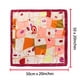 thumbnail image 3 of INSPIRAR CHIC Bufandas Cuadradas de Patrón Floral Rayas Geometría Pañuelo para Mujeres Rojo Rosa 20 x 20'', 3 of 5