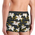 thumbnail image 3 of Uemuo Lilies Flowers Pattern Men's Boxer Briefs,Trunk Anti-Chafing,Comfortable, Durable, and Stylish Underwear-Small, 3 of 9