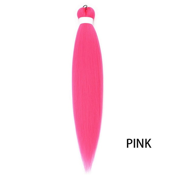 XmhyTop 3PCS 26 Inch Pre-Stretched Synthetic Braiding Hair, Knotless Twist Extensions with Vibrant Colored Options for Easy Styling, PINK A