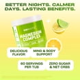thumbnail image 6 of GoBiotix Magnesium Complex Powder with Magnesium Glycinate & Citrate, Lemon Lime Flavor, 60 Servings, 6 of 9