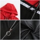 thumbnail image 5 of Chaqueta para mujer Abrigo impermeable de manga larga Cordón con capucha Outwear Chaquetas de retazos Fridja  po5240, 5 of 9