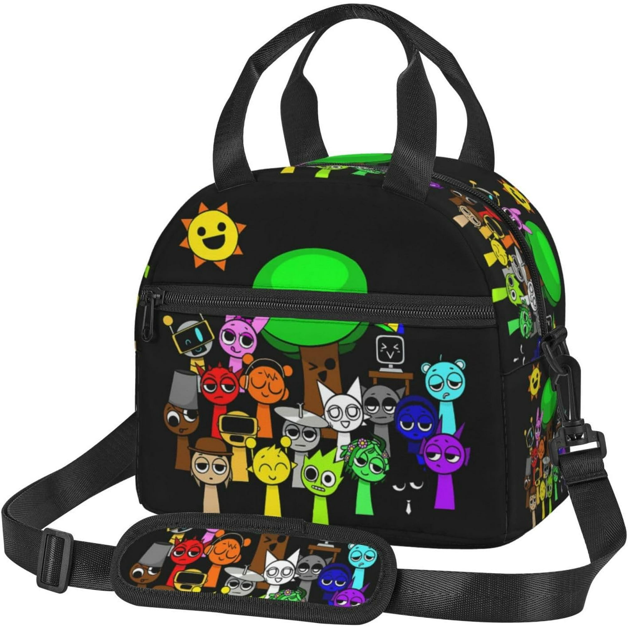 Incredibox Sprunki Lunch Box Portable Lnsulation Lunch Bag With