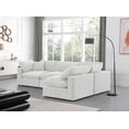 thumbnail image 4 of Meridian Furniture Comfy Cream Velvet 4-Pc. Modular Sectional, 4 of 16
