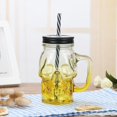 thumbnail image 1 of Yisang Halloween Gradient Colored Glass Cup With Transparent Lid And Straw Cup, 1 of 5