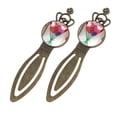 thumbnail image 2 of Mother's Day Set of Vintage Copper Crown-Shaped Bookmarks - Stainless Steel Reading Accessories for Book Lovers - Pack of 2 Book Markers, 2 of 5