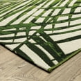 thumbnail image 3 of Oriental Weavers Naples Indoor/Outdoor Rug - 1572X - 5'3" x 7'6" - in Green/ Ivory - Tropical Style, Water, Stain and Fade Resistant, Hose Clean, Patio, Outdoor Living Area Rug, 3 of 4