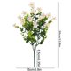 thumbnail image 3 of Eucalipto De Plástico De Milán Ramo de flores artificiales de eucalipto blanco de plástico para decoración de bodas y del hogar (1 pieza) Rkxzt, 3 of 8