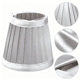 thumbnail image 2 of Small Lamp Shade,Pleated Modern Lampshades,Small Lamp Shades Replacement,Replacement 3.14" Top x 4.72" Bottom x 4.33" High Small Cylinder Chandelier Shades for Table Lamps Wall Sconces,Z3-Silver, 2 of 5