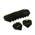 thumbnail image 3 of maskred Set of 10 Stylish Standard Shape Flights Tail Accessory for Games Black Green 1Set, 3 of 6