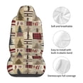 thumbnail image 5 of Sikiie Rustic Plaid Forest Lodge Car Seat Protector 2 Pack Car Seat Cushion Mat, Car Seat Covers for SUV, Truck, Van, 5 of 7
