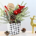thumbnail image 4 of Adorno de Navidad onlyliua Mini Decoración de Plantas Escritorio Árbol Pequeño, 4 of 6