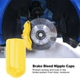 thumbnail image 3 of 20 Pcs 6mm Brake Caliper Bleed Screw Nipple PVC Dust  High Durability For Braking Systems In Most Vehicles, 3 of 8