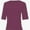 Burgundy, variant on Women's Short Sleeve V Neck Casual Basic Solid Color Pullover Lightweight Soft Knit T-Shirt Tops
