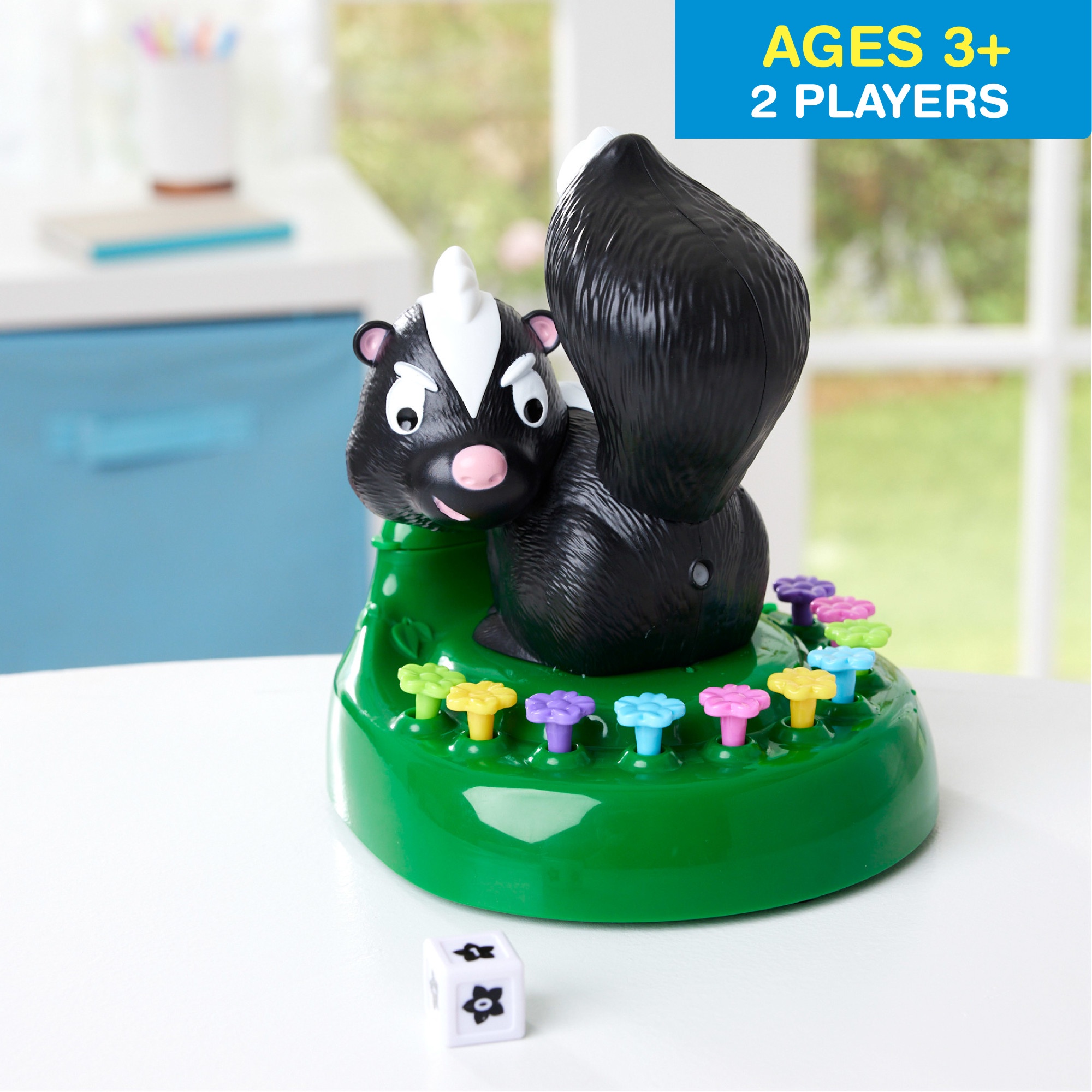 Game Zone Skunked! - Giggle-Filled Flower Pressing Game for 2-4 Players Ages 3+ - Don't Get Sprayed by the Skunk!