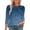 Blue, variant on HomeGardon 3/4 Length Sleeve Womens Tops,Womens Shirts Women's Round Neck Cover Casual Printed Fashion Top,S-XXL