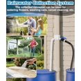 thumbnail image 6 of Downspout Diverter, Rain Barrel Diverter Fits for 2"x 3" Standard Downspout, Rainwater Collection System with Two Water Outlets to Collect Rainwater from Gutter, with 5FT Hose, 6 of 9