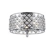 thumbnail image 1 of Dainolite CRE-522SF-PC 5 Light Large Semi Flush with Crystal Balls, Polished Chrome Finish, 1 of 1