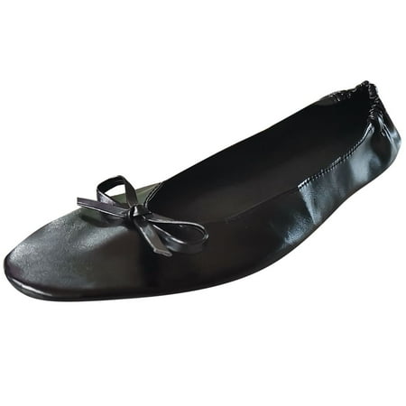 

bvgfsahne Women Foldable Portable Travel Ballet Flat Roll Slipper Shoes Dance Party Shoes