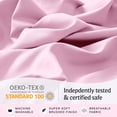 thumbnail image 4 of Juego de sábanas LuxClub de microfibra rosa totalmente empolvado, 4 piezas, 4 of 7