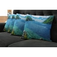 thumbnail image 5 of Ambesonne Nature Throw Pillow Cover 4 Pack, Scenic View of Palawan, 18", Blue Green White, 5 of 5