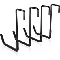 Ziediop Bicycle Storage S-Hook, Black (4 Pack)