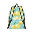 thumbnail image 3 of Daiia Yellow Lemon Vintage Canvas Backpack for Men and Women ,Hiking Backpack,Travel Laptop Bag for School,Large Capacity Backpack, 3 of 8