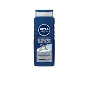 (2 pack) (2 pack) NIVEA Men Shower and Shave 3-in-1 Body Wash 16.9 fl. oz.