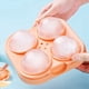 thumbnail image 2 of 2X MáQuina para Hacer Bolas de Hielo Grande, 6,5 Cm, Esfera Redonda Grande, Bolas Altas, Bandeja con Molde para Cubitos de Hielo para Herramientas Barra CóCteles de Whisky, Naranja, 2 of 4