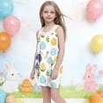 thumbnail image 6 of SELONE Dress for Girls Sleeveless Tank Dress Crew Neck Sundress with pockets Easter Egg Floral Casual Festival Outfits, 6 of 6