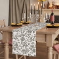 thumbnail image 2 of Sage Green Leaf 90 Inch Table Runner, Retro Farmhouse Plant Floral Branch Farmhouse Dresser Scarf Cotton & Linen Tablerunner for Dining/Kitchen Island/Holiday Party Décor 13" x 90", 2 of 9
