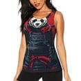 thumbnail image 1 of Balery Red Black Eastern Panda Warrior Camiseta sin mangas estampada ligera para mujer, tops de entrenamiento sin mangas, camisetas de yoga transpirables de secado rápido.-Medium, 1 of 7
