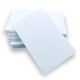 thumbnail image 1 of ebamaz 50 tarjetas de visita de metal de sublimación de 0,45 mm de grosor, espacios en blanco de aluminio de 3,4 x 2,1 x 0,018 pulgadas para impresión en color, grabado láser (blanco perla), 1 of 5