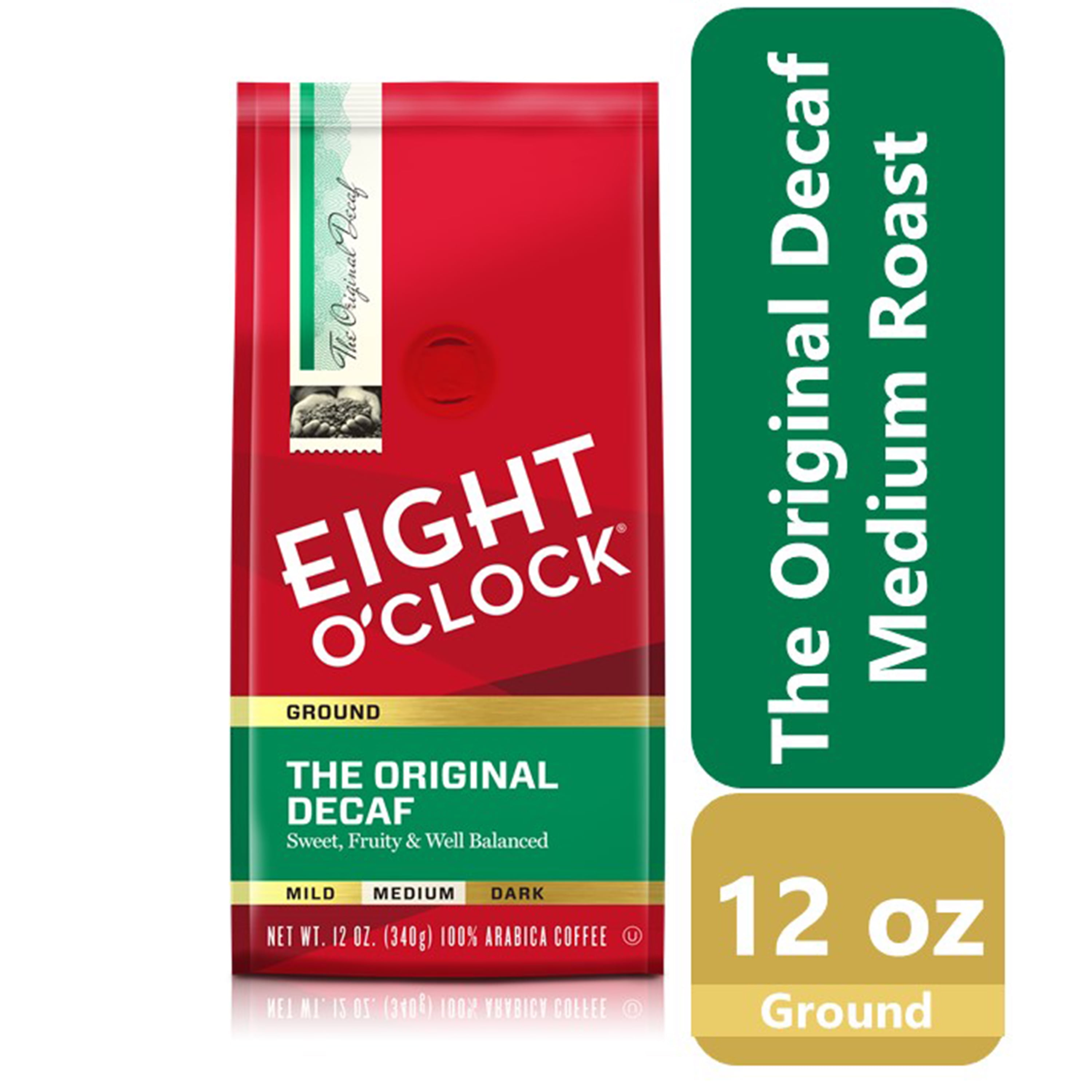 Eight O'Clock The Original Decaf Medium Roast Ground Coffee, 12 Oz. Bag