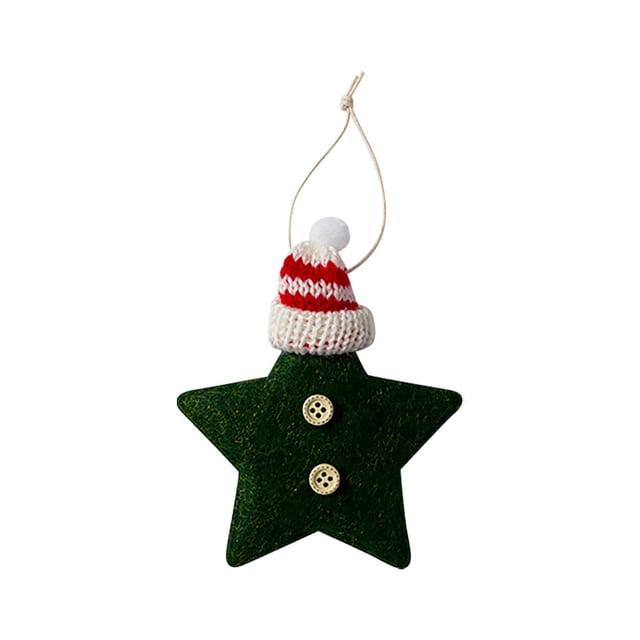 Árbol de Navidad Colgante Fiudx Estrella de cinco puntas Regalo de Navidad Muñeca decorativa